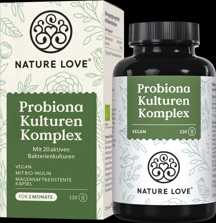 Immagine prodotto Nature Love Complesso di colture Probiona (120 Pezzo/i, Pillole, 61 g)