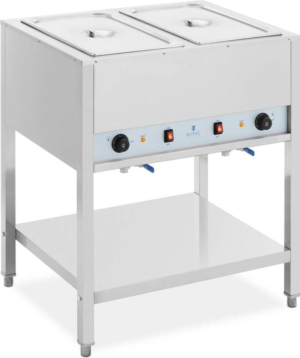 Actual product image Royal Catering Bain Marie - 1265 W - 2 x GN 1/1 - with substructure -