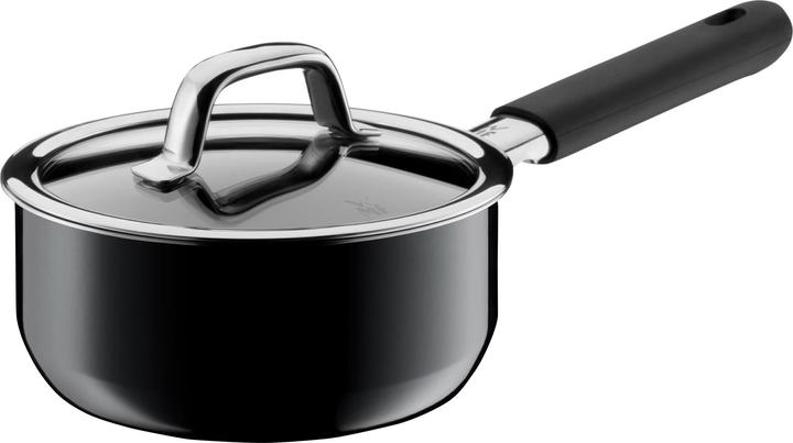 WMF Stielkasserolle FUSIONTEC schwarz (16 cm, Kochtopf, Fusiontec)