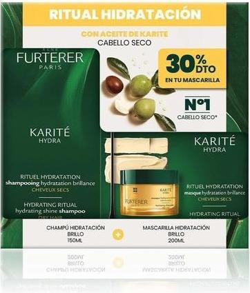 Produktbild Rene Furterer KARITÃƒâ€° HYDRA CHAMPÃƒÅ¡ HIDRATACIÃƒâ€oeN + MASCARILLA ESTUCHE 2 pz (Gesichtspflege set)
