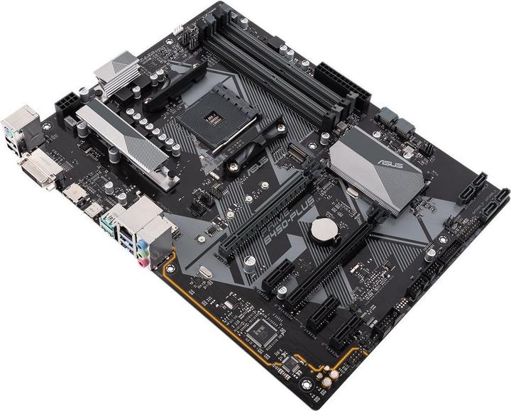 Actual product image ASUS Prime B450-Plus (AM4, AMD B450, ATX)
