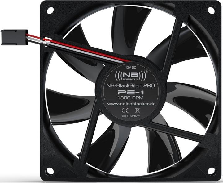 Produktbild Noiseblocker NB-BlackSilentPRO PE-1 (92 mm, 1 x)