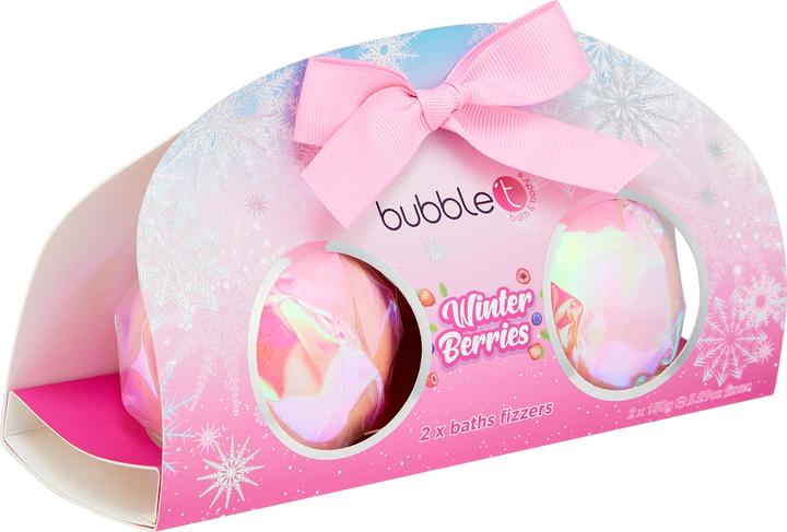 Actual product image Bubble T WINTER BERRIES BATH BOMB DUO GIFT SET (2 X 150G) (Bath bombs)
