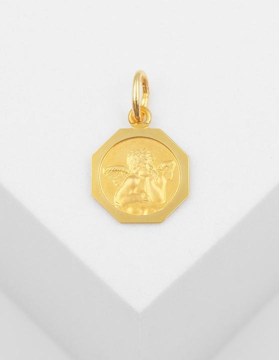 Produktbild Muau Pendant guardian angel yellow gold 750, 16x10mm (750/18K Gelbgold)