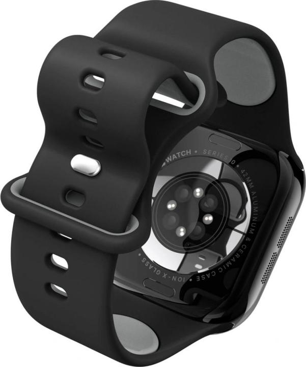 Actual product image Spigen - Nano Pop - Apple Watch 1/2/3/4/5/6/7/8/9/10/SE/SE 2 (38/40/41/42mm) - Black Sesame (Silicone, Plastic)