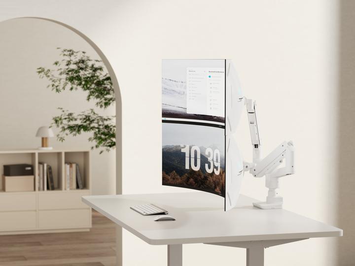 Image du produit equip Support de table 17"-49"/ 2TFT 20kg chacun 360° ressort à gaz ws (Tables, 35")