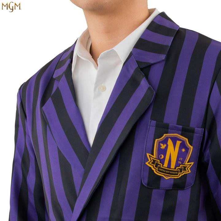 Image du produit Cinereplicas Wednesday veste Nevermore Academy Purple Striped Blazer (L) (L)