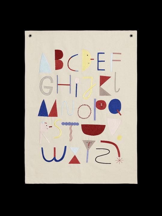 Produktbild Ferm Living Alphabet Fabric Poster (50 x 70 cm)