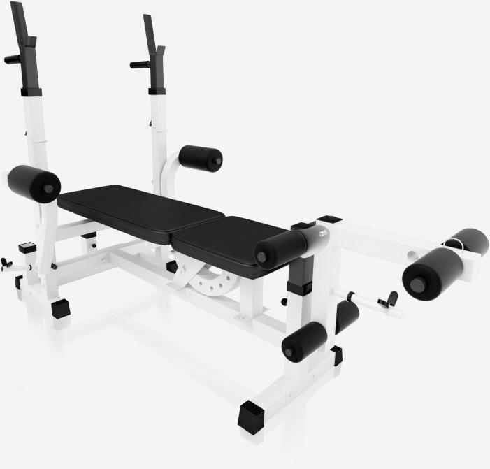 Produktbild Gorilla Sports Hantelbank Kraftstation & Langhantelset