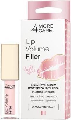 Actual product image More4Care MORE4CARE Lip Volume Filler błyszczyk-serum powiększający usta Light Pink 4,8g (Serum)