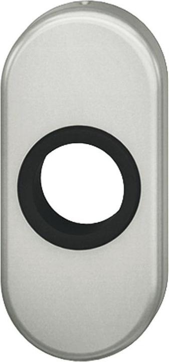 FSB Lever handle rosette 17 1758 oval, 32.5 x 70 x 7 mm, silver anodised aluminium (Door set)