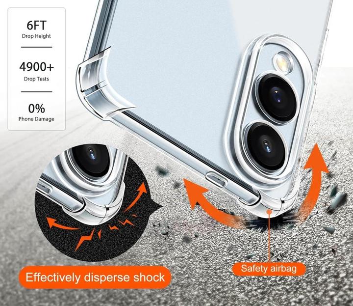 Immagine prodotto Screenguard Crystal Soft Airbag Bumper Hülle (Samsung Galaxy S25 Edge)