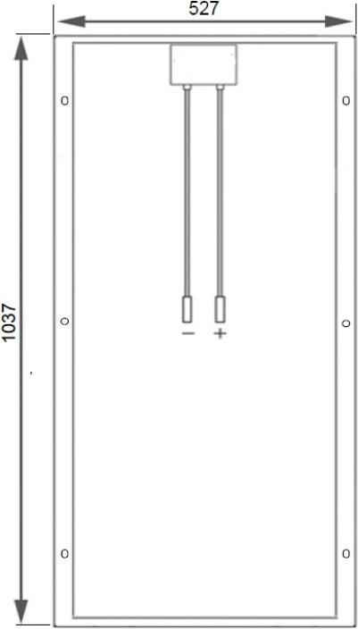 Actual product image DC Solar Solar module E440M32 silver (110 W, 8.40 kg)