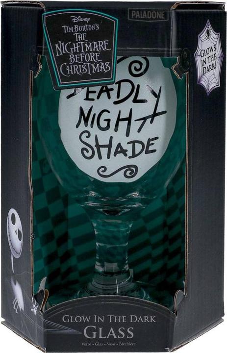 Produktbild Paladone Products ETRANGE NOEL DE MONSIEUR JACK - Deadly Night Shade - Verre GITD 350ml (35 cl, 1 Gläser, Weingläser Set)