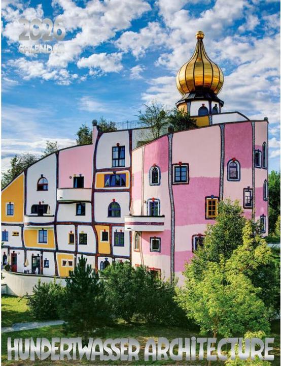 Produktbild Grosser Hundertwasser Architektur Kalender 2026 (65 x 49 cm, Harter Einband, Deutsch)