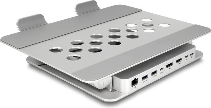 Immagine prodotto Delock Supporto per tablet e notebook con docking station integrata (USB-C, 8 Porti)