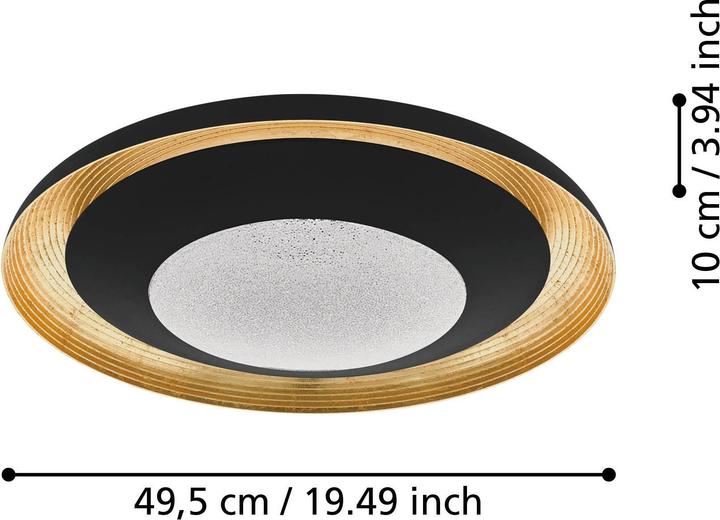 Image du produit EGLO Plafonnier Canicosa 2 24,5W 3000lm blanc froid (3000 lm)