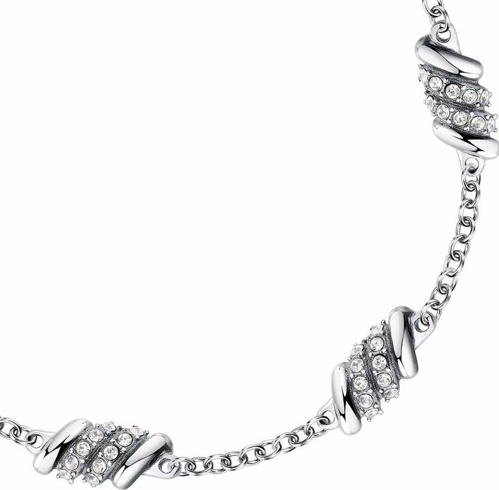 Immagine prodotto Morellato Bracciale di charme in acciaio con cristalli Torchon SAWZ06 (19 cm, Acciaio inossidabile)