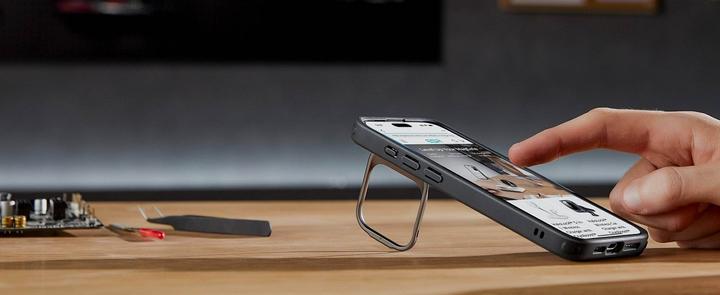 Actual product image ESR Classic Hybrid HaloLock Case with Stash Stand (Apple iPhone 15 Pro)
