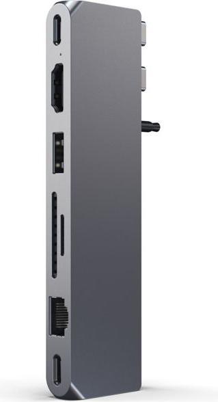 Immagine prodotto Satechi Dual USB-C Pro Hub Max (USB-C, 7 Porti)