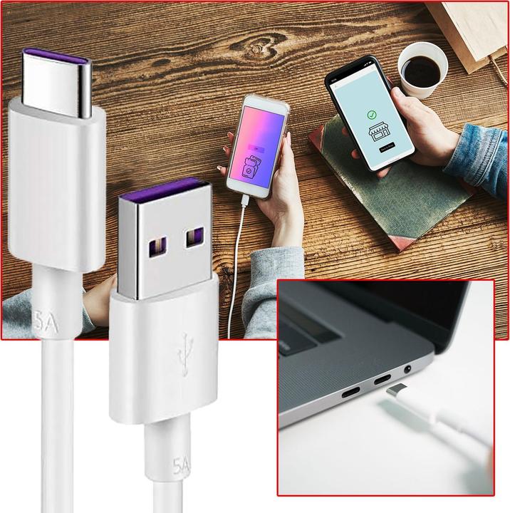Image du produit Reekin Câble de charge 5A SUPERFAST USB Type-C (1 m, USB 2.0)