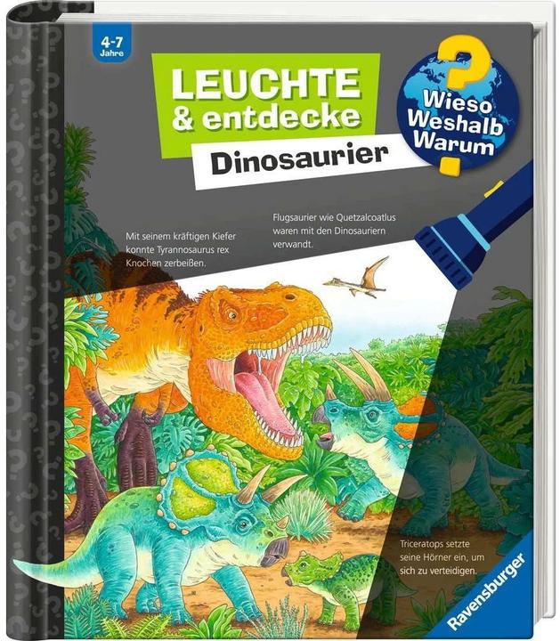 Ravensburger Wieso? Weshalb? Warum? Leuchte und entdecke: Dinosaurier (Allemand, Susanne Gernhäuser, Sebastian Coenenen, 2023)