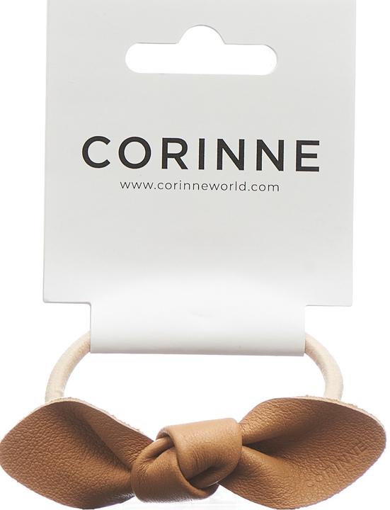 Immagine prodotto Corinne Mondo - Fiocco di pelle piccola cravatta per capelli cammello (Elastico per capelli)