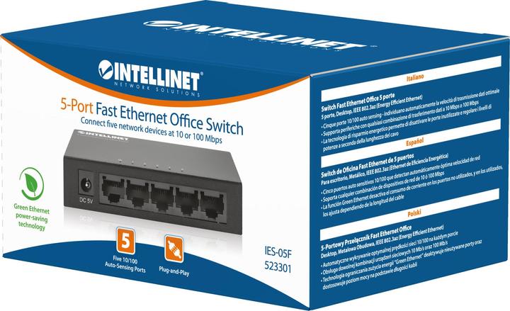 Produktbild Intellinet 5Port Fast Ethernet Office Switch (5 Ports)