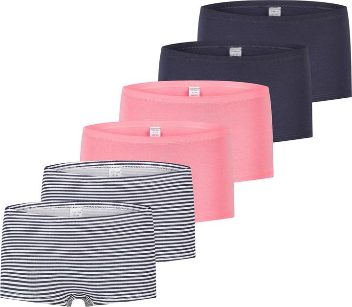 Immagine prodotto Schiesser Confezione da 6 pantaloncini in cotone biologico 95/5 per ragazze adolescenti (152, confezione da 6)