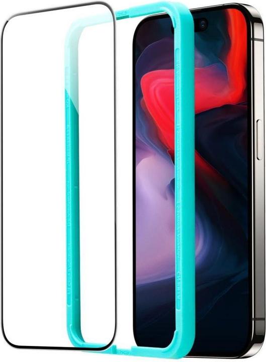 Productafbeelding ESR Getemperd Glas 2-Pack Iphone 15 Pro Zwart (2 Stuk, Apple iPhone 15 Pro)