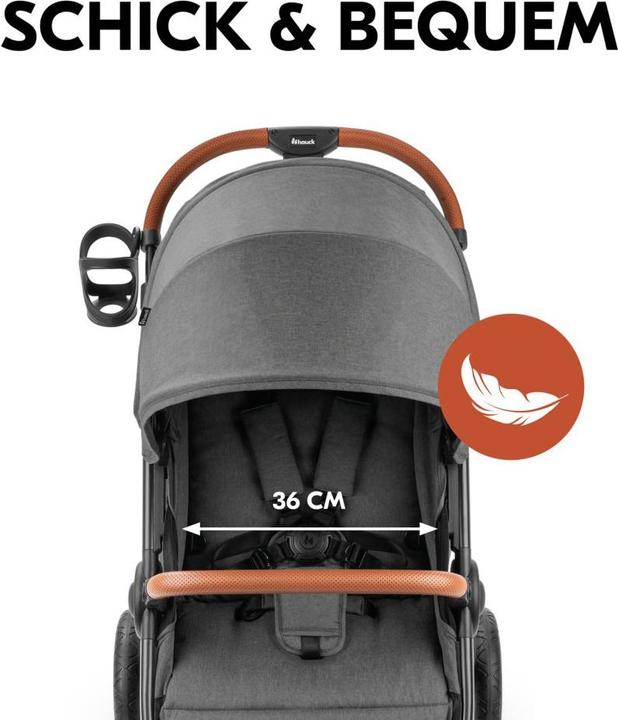 Actual product image Hauck Buggies & pushchairs Buggy & pushchair UpTown Black (with reclining function)