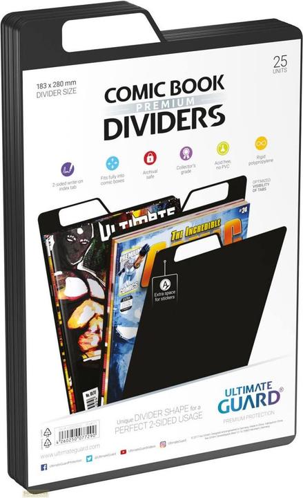 Produktbild Ultimate Guard UGD020022 - Comic Book Dividers, schwarz