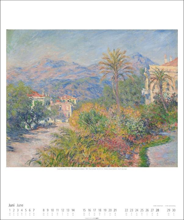 Produktbild Claude Monet Kalender 2026 (46 x 55 cm, Deutsch, Englisch)