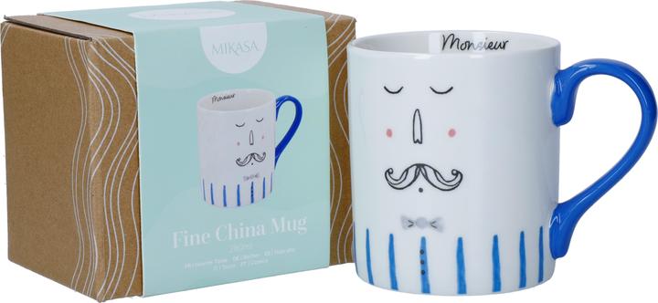 Actual product image Mikasa Monsieur Straight-Sided Porcelain Mug, 280ml (280 ml)