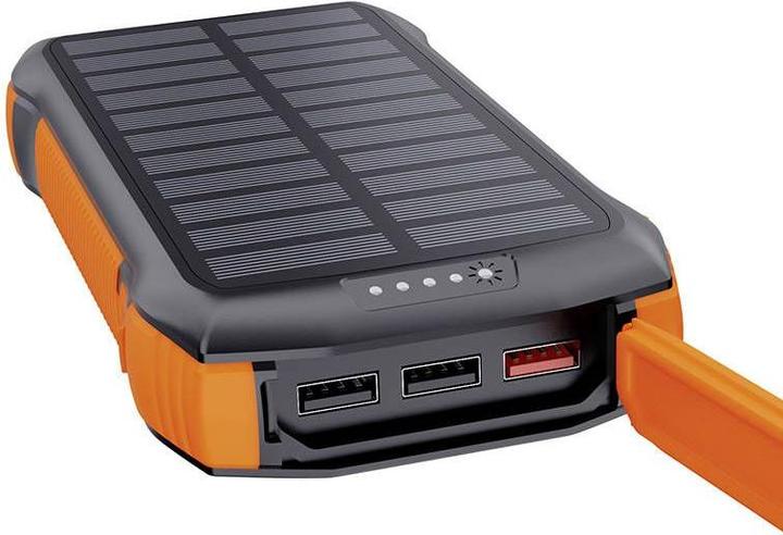 Produktbild Choetech Solar power bank with inductive charging 20000mAh PD 20W / QC 18W / Qi 10W (B657) (20000 mAh, 20 W, 20000 Wh)