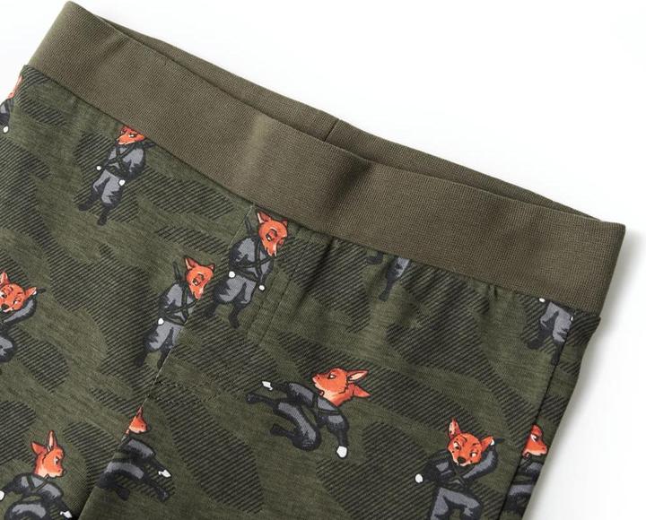 Produktbild VidaXL Kinderpyjama mit Langen Ärmeln Khaki 104,Material: 100 (104)