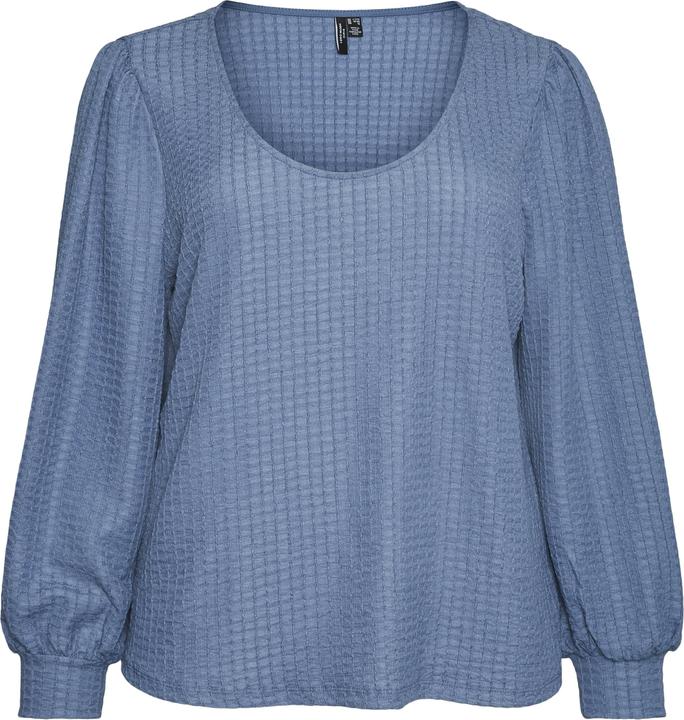 Produktbild Vero Moda Normal geschnitten U-Ausschnitt Curve Voluminöser Armschnitt Top Bluse (48, 50)