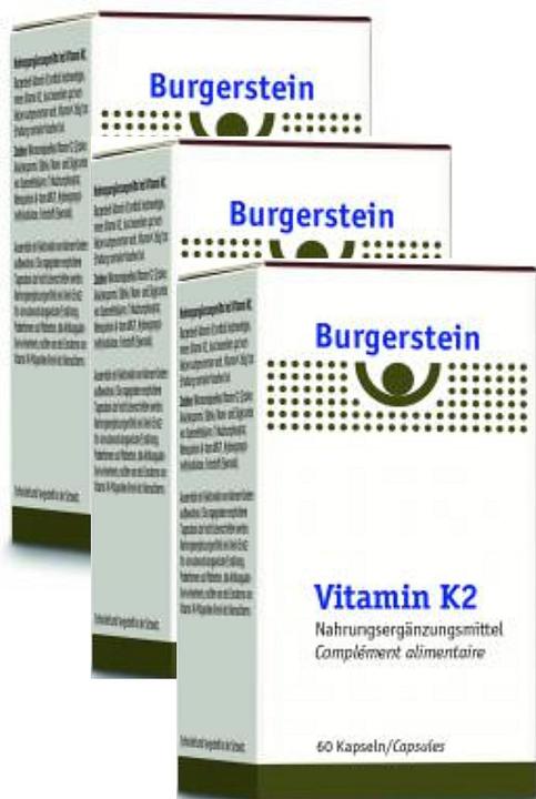 Nährwerte und Zutaten Burgerstein Vitamin K2 (60 Stück, Kapseln, 22 g)