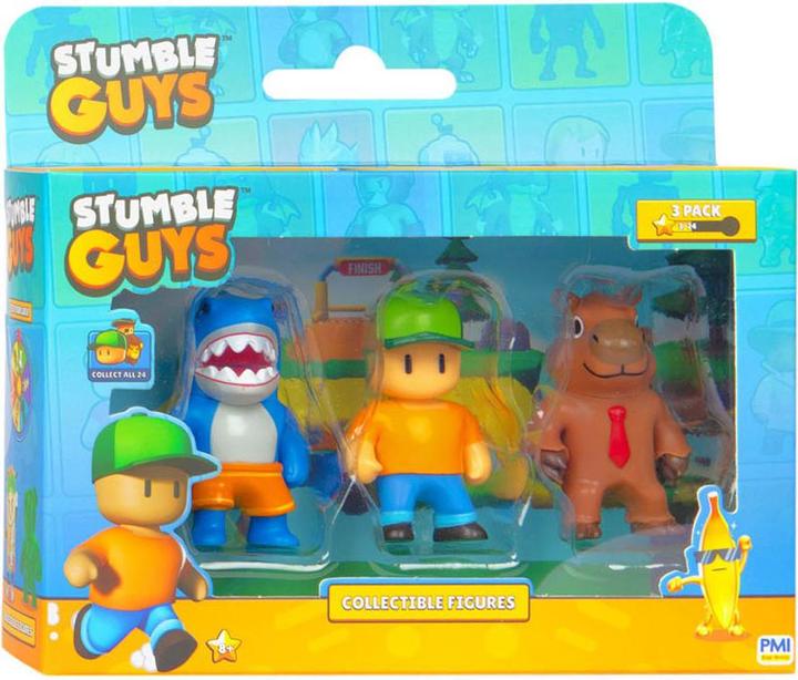 Actual product image Boti Stumble Guys action figures - Megalodon, Mr Stolpere, Capybara