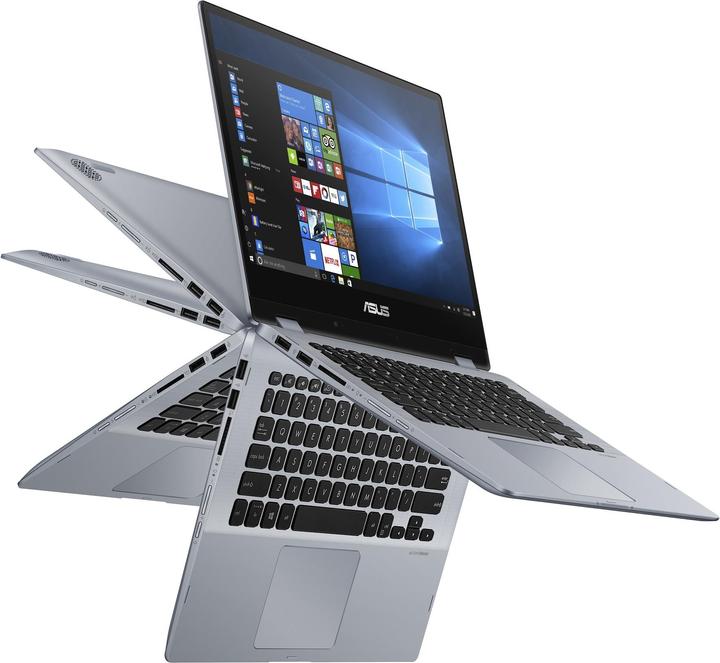 Produktbild ASUS VivoBook Flip 14 TP412UA-EC119T (14", Intel Core i3-8130U, 4 GB, 128 GB, CH)