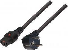 Produktbild Iec Lock Netzanschlusskabel Schutzkontaktstecker abgewinkelt an Kaltgerätebuchse 10 (3 m)