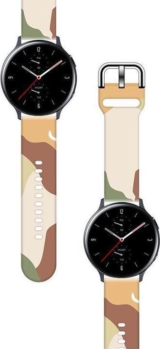 Actual product image Hurtel Strap Moro Band For Samsung Galaxy Watch 42mm Silicone Strap Camo Watch Bracelet (16) (Plastic)