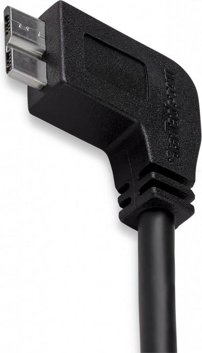 Produktbild StarTech 1m Slim Micro USB 3.0 Kabel linksgewinkelt - USB 3.1 Gen 1 (5 Gbit/s) Anschlusskabel (1 m, USB 3.2 Gen 1)