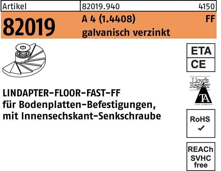 Lindapter Clamp R 82019 FF FF 08 A 4 (1.4408) (Hearing protection replacement pads)