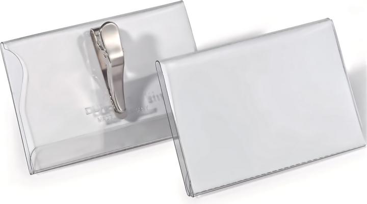 Durable Hartfolien-Namensschilder mit Krokoklemme