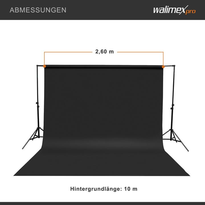 Produktbild Walimex pro Hintergrundkarton 2,60x10m Fotohintergrund Backdrop Studio (260 cm)