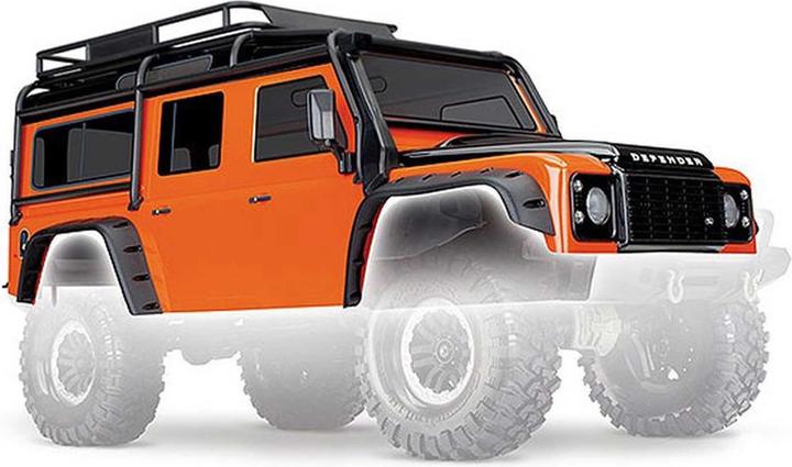Traxxas Karosserie, Land Rover Defender, Adventure-Edition orange/schwarz