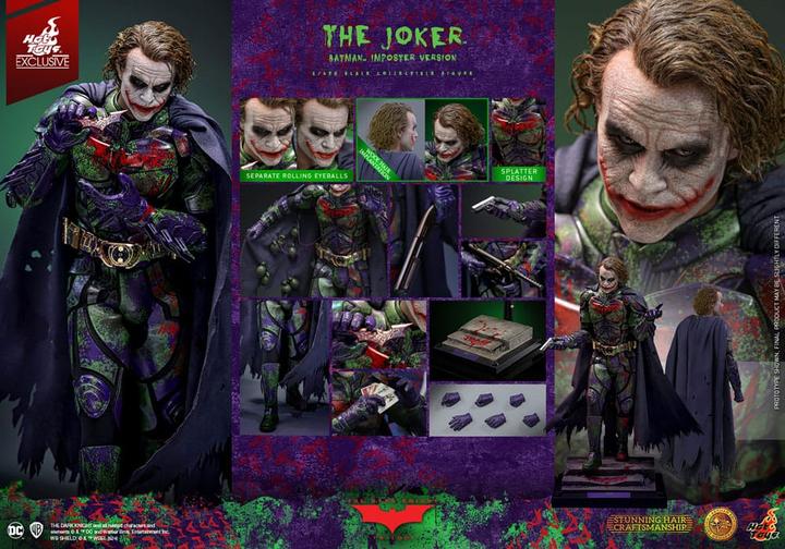 Actual product image Hot Toys The Dark Knight "The Joker - Batman Imposter Version" Exclusive Artisan Edition 1/6 Action Figure