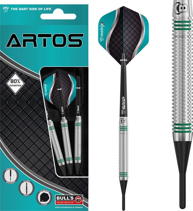 Produktbild Bull's Artos AR1 Softdart, Mint 80% Tungsten (20 g)