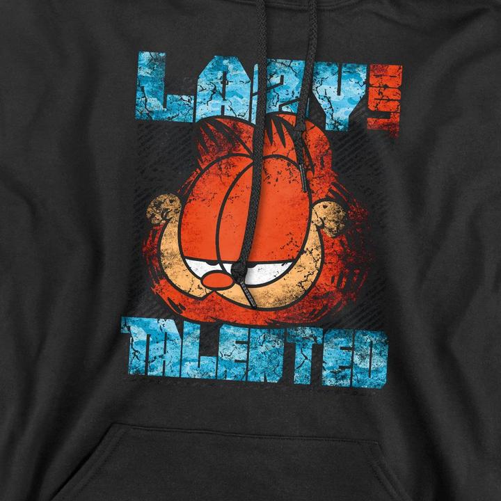 Immagine prodotto Garfield Lazy But Talented Felpa con Cappuccio Effetto invecchiato Uomo (XL)